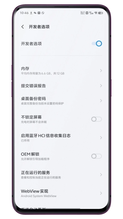 开发者选项快捷方式-开发者模式