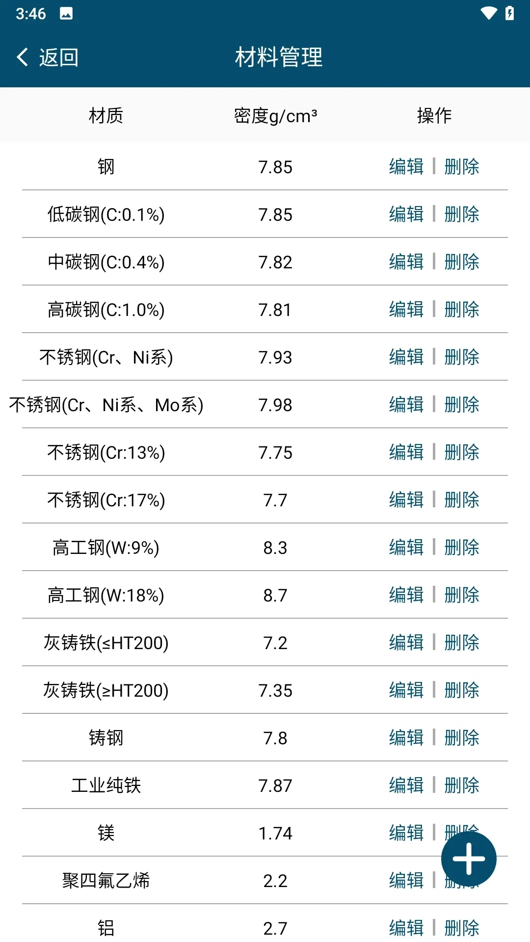 材料重量计算-金属重量计算器