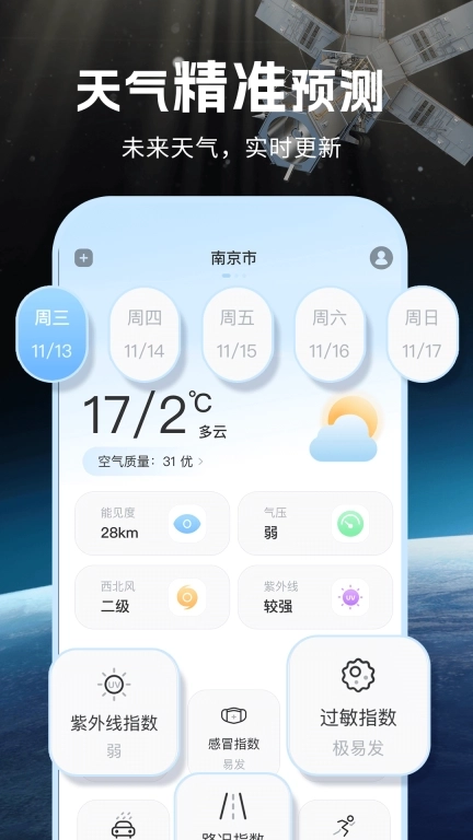 卫星实报天气