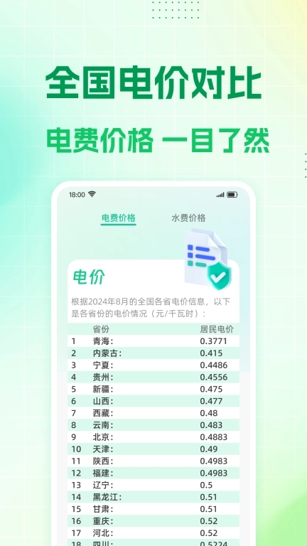 水电缴费计算-免费助手