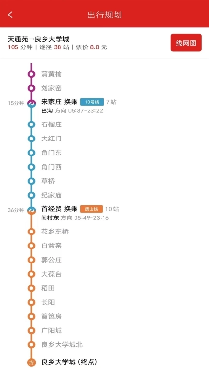 地铁行-全国地铁线路查询出行规划