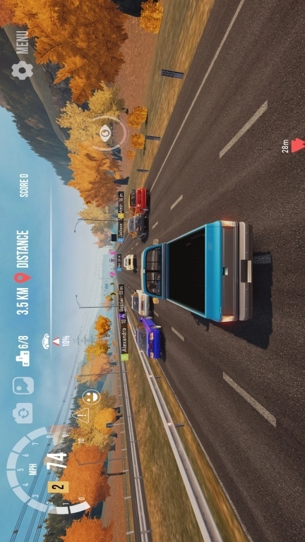 拥堵停车场-手动挡赛车