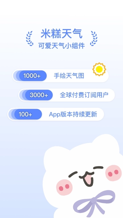 米糕天气&middot;可爱天气小组件