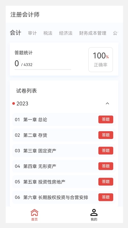 注册会计师100题库