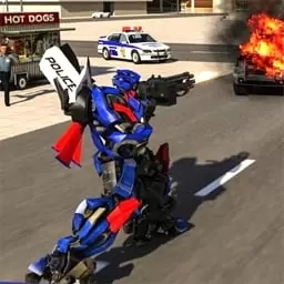 变形机甲破坏城市