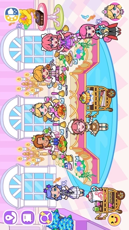 冰雪公主世界城堡娃娃屋派对