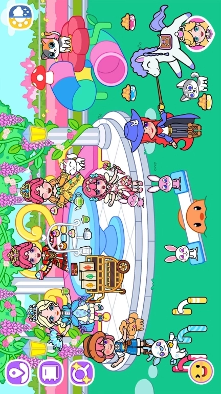 冰雪公主世界城堡娃娃屋派对