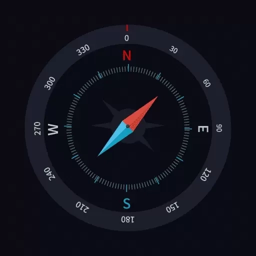 户外实景指南针