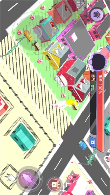 樱花巨人破坏城市