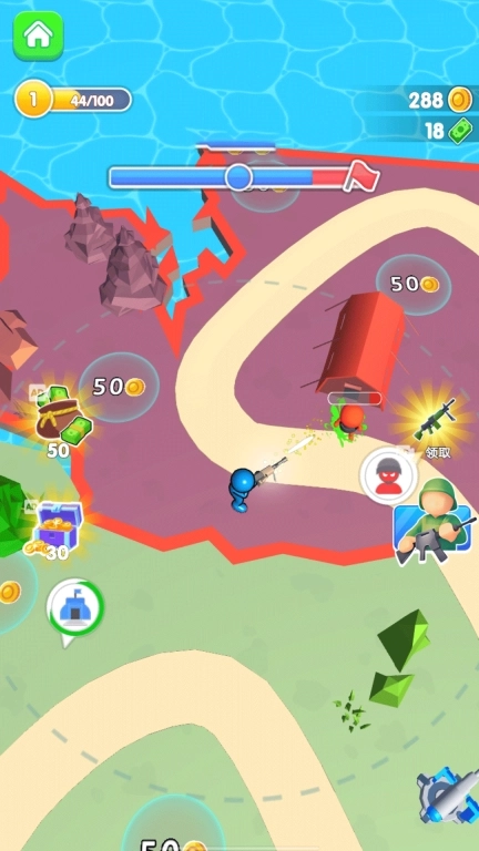 迷你枪战射击-红蓝攻防对决