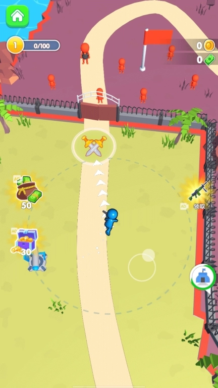 迷你枪战射击-红蓝攻防对决