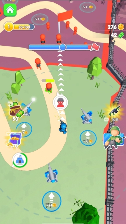 迷你枪战射击-红蓝攻防对决