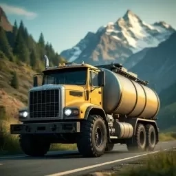 卡车远途运输-山地油罐车模拟