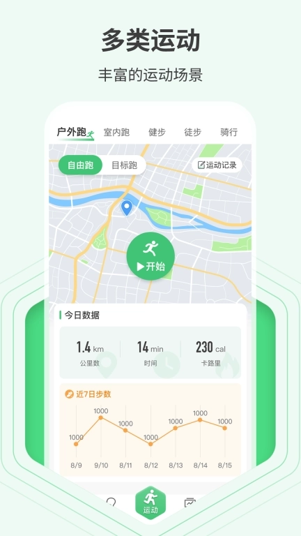 全民走路多多-运动记录