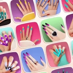 漂亮女孩爱化妆-美女美甲美妆