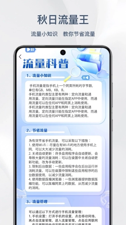 秋日流量王-免费网络流量监控卫士