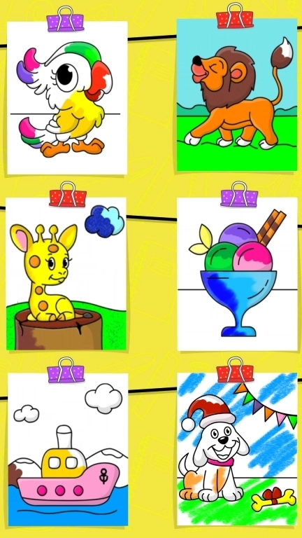 儿童宝宝画画游戏-填色涂鸦