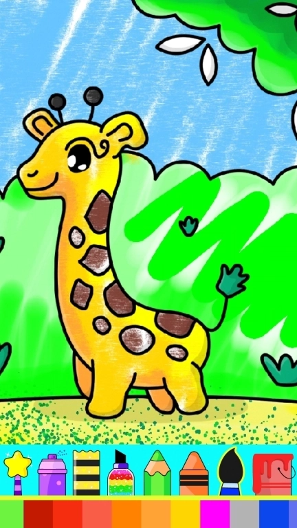 儿童宝宝画画游戏-填色涂鸦