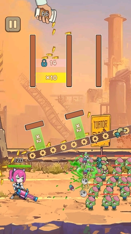 突击的子弹-向僵尸开火