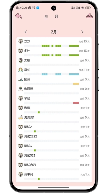 存甜罐-复盘打卡时间轴