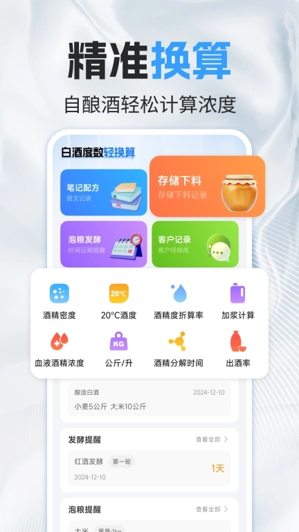 白酒度数轻换算