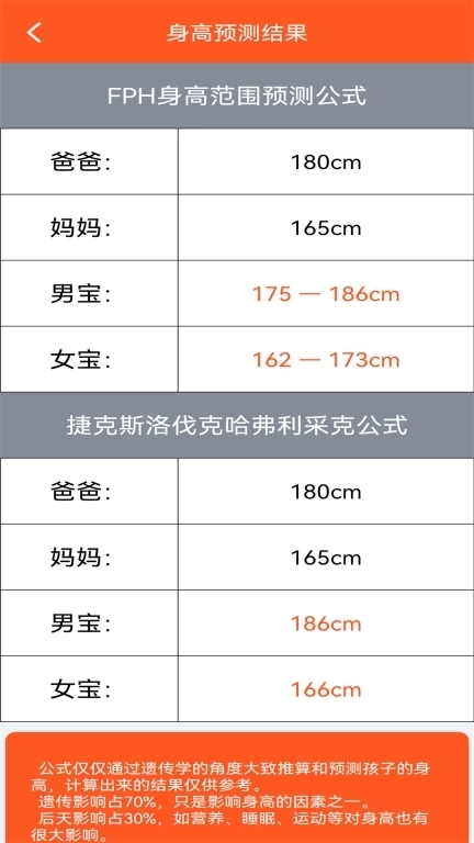身高预测记录宝