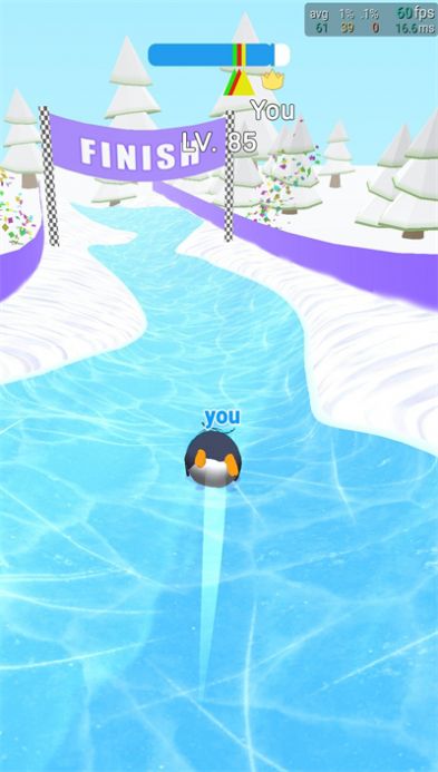 企鵝雪地賽圖2