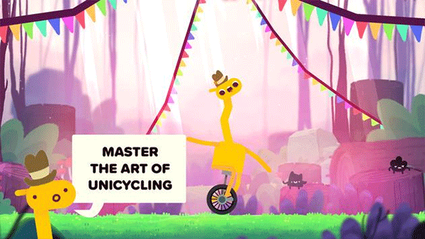 独轮车长颈鹿(unicycle giraffe)