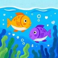 双人大鱼吃小鱼