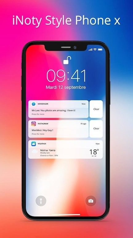 iNoty iControl OS 11高仿状态栏手机版