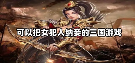 可以把女犯人纳妾的三国游戏