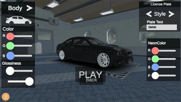 美国豪车模拟器车辆涂装方法