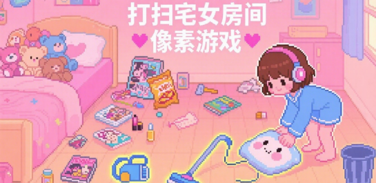 打扫宅女房间像素游戏