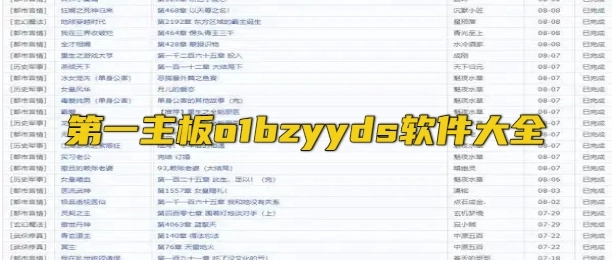 第一主板o1bzyyds软件大全
