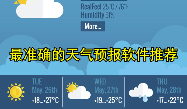 最准确的天气预报软件推荐