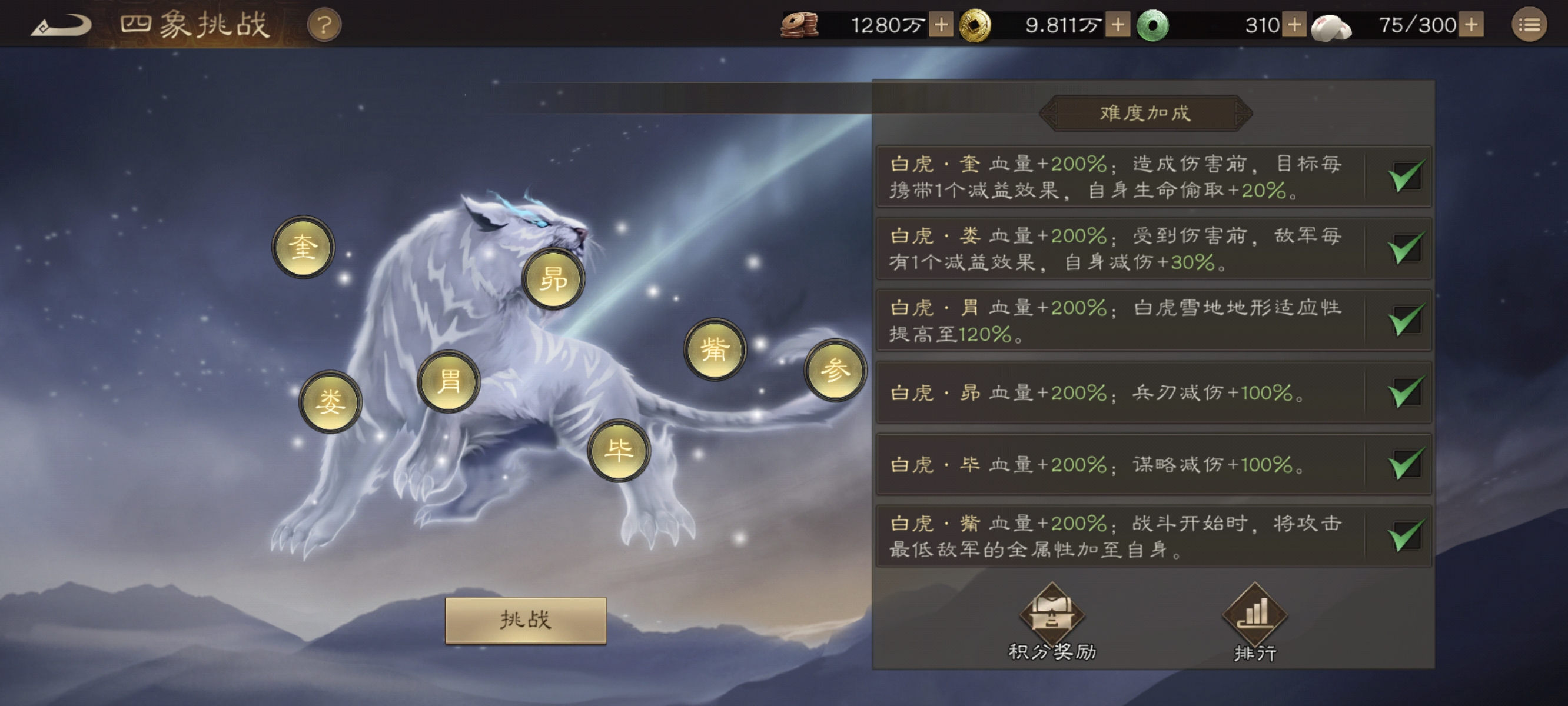 《新三國(guó)志曹操傳》四象挑戰(zhàn)白虎高分攻略