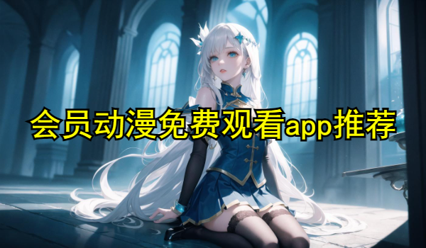 会员动漫免费观看app推荐