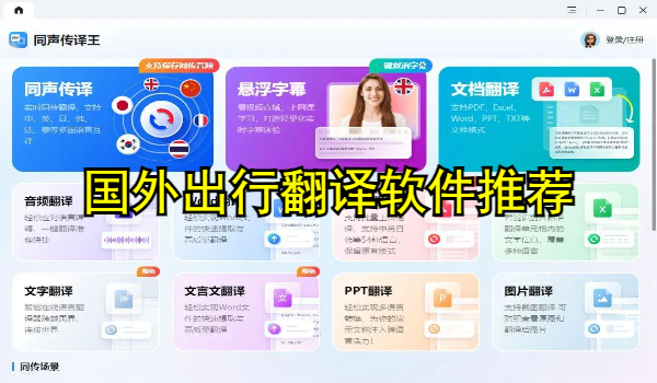 国外出行翻译软件