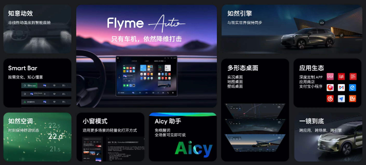 魅族Flyme Auto 2车载系统发布，自由小窗，支持AI读心术