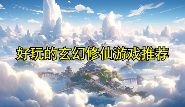 好玩的玄幻修仙游戏推荐