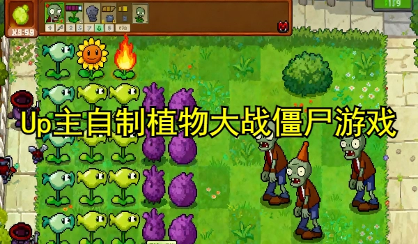 up主自制植物大战僵尸游戏