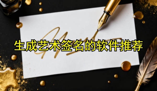 生成艺术签名的手机app推荐