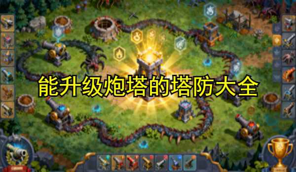 能升级炮塔的塔防游戏
