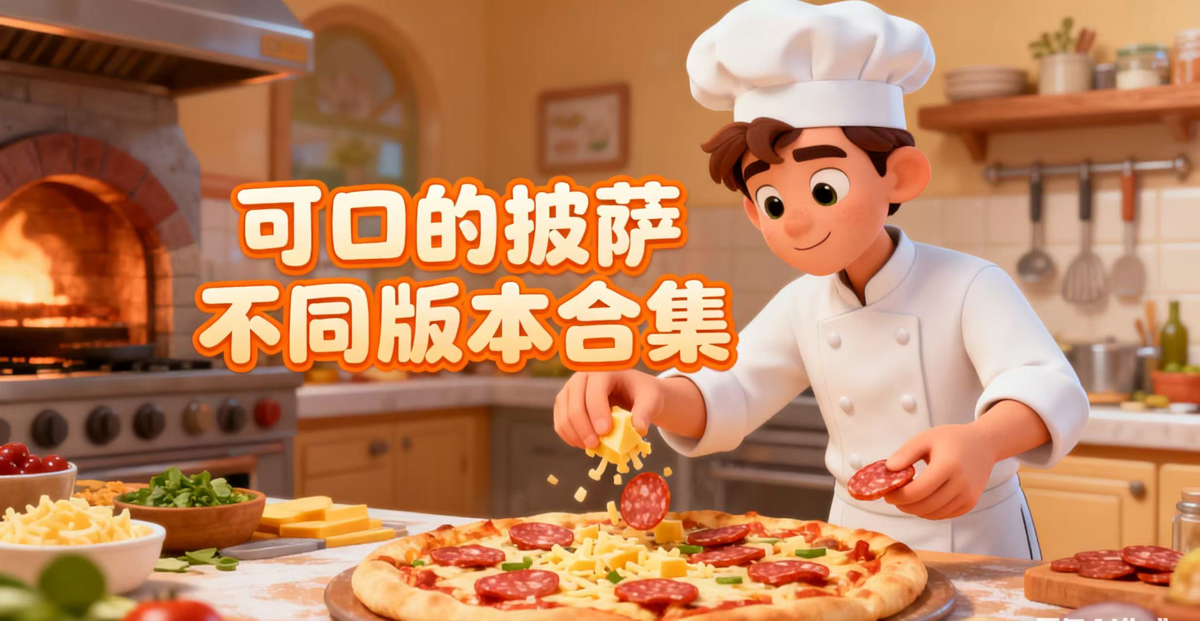 可口的披萨不同版本合集