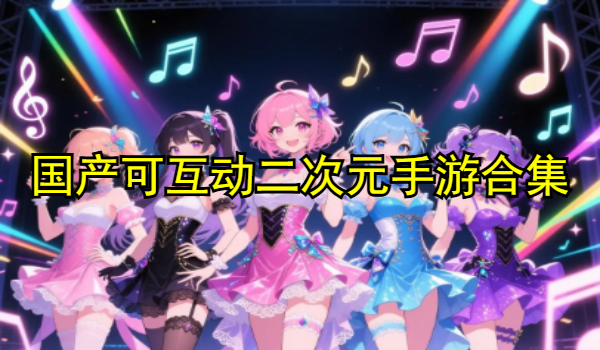国产可互动二次元手游合集