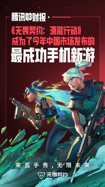 腾讯Q3业绩延续增长势头,瓦手成为年度最成功新游