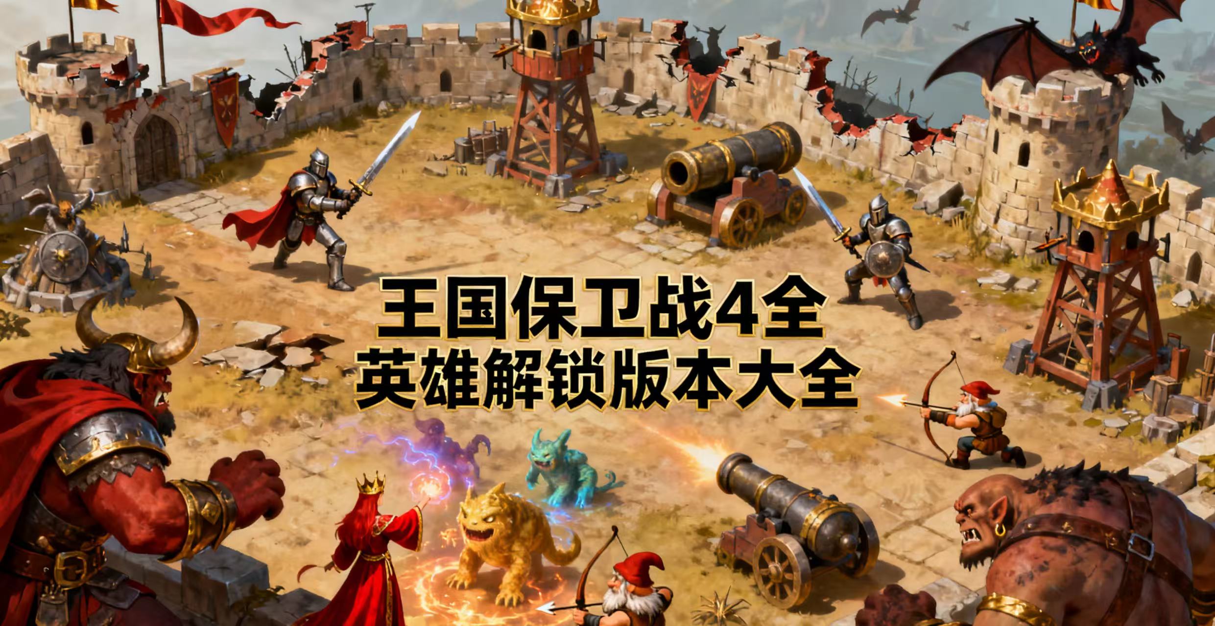 王国保卫战4全英雄解锁版本大全
