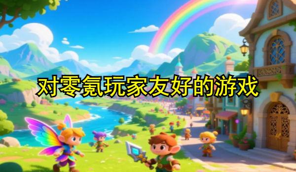 对零氪玩家友好的游戏