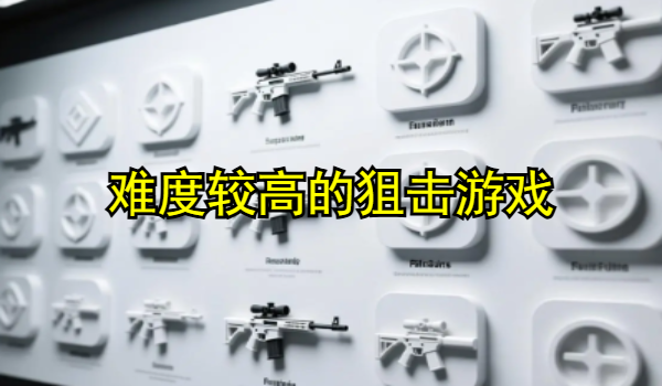 难度较高的狙击游戏