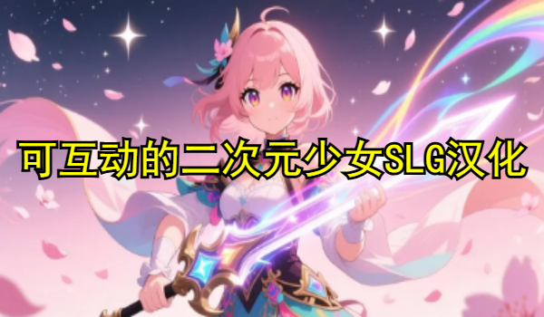 可互動的二次元少女SLG漢化手游推薦